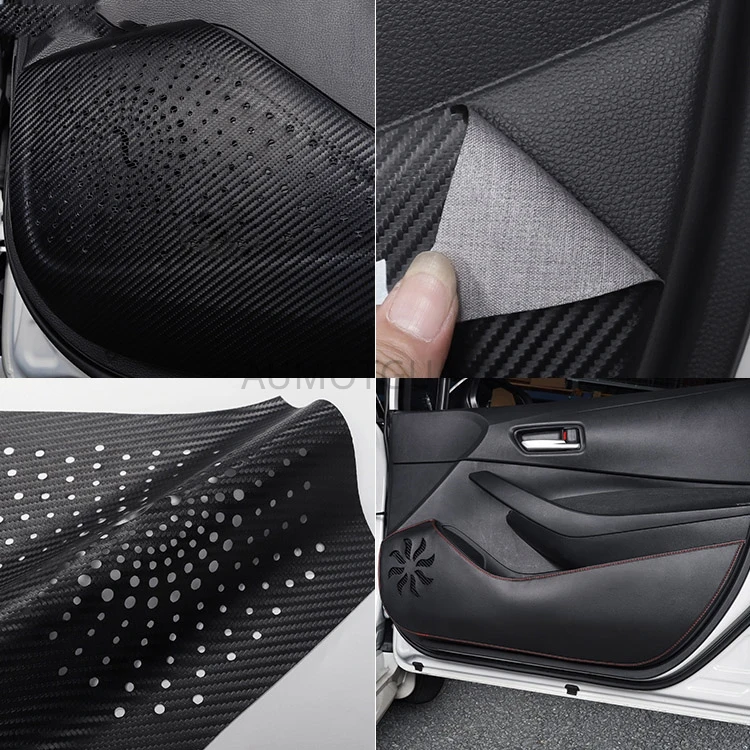 Кожаный черный защитный коврик с боковыми краями защитные противоударные