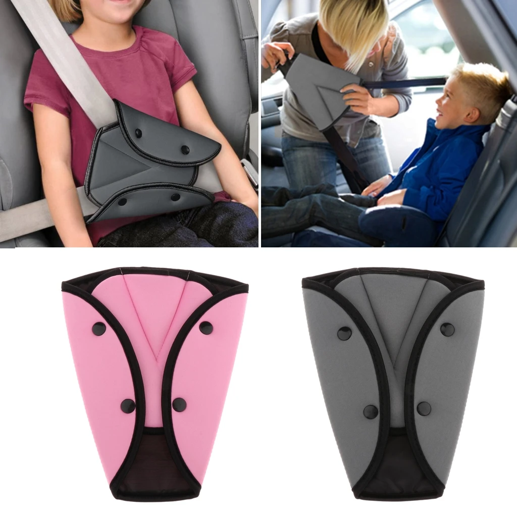 

Kid's Car Safety Seatbelt Adjuster Universal Seat Belt Triangle Pad Holder