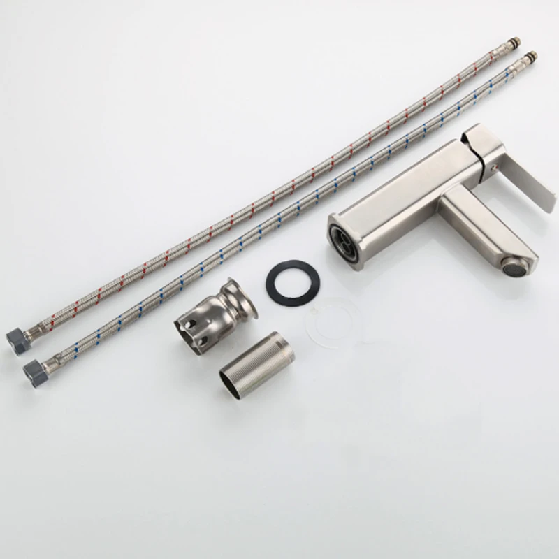 304 Нержавеющая сталь Ванная комната бассейна кран квадратный душевой набор с