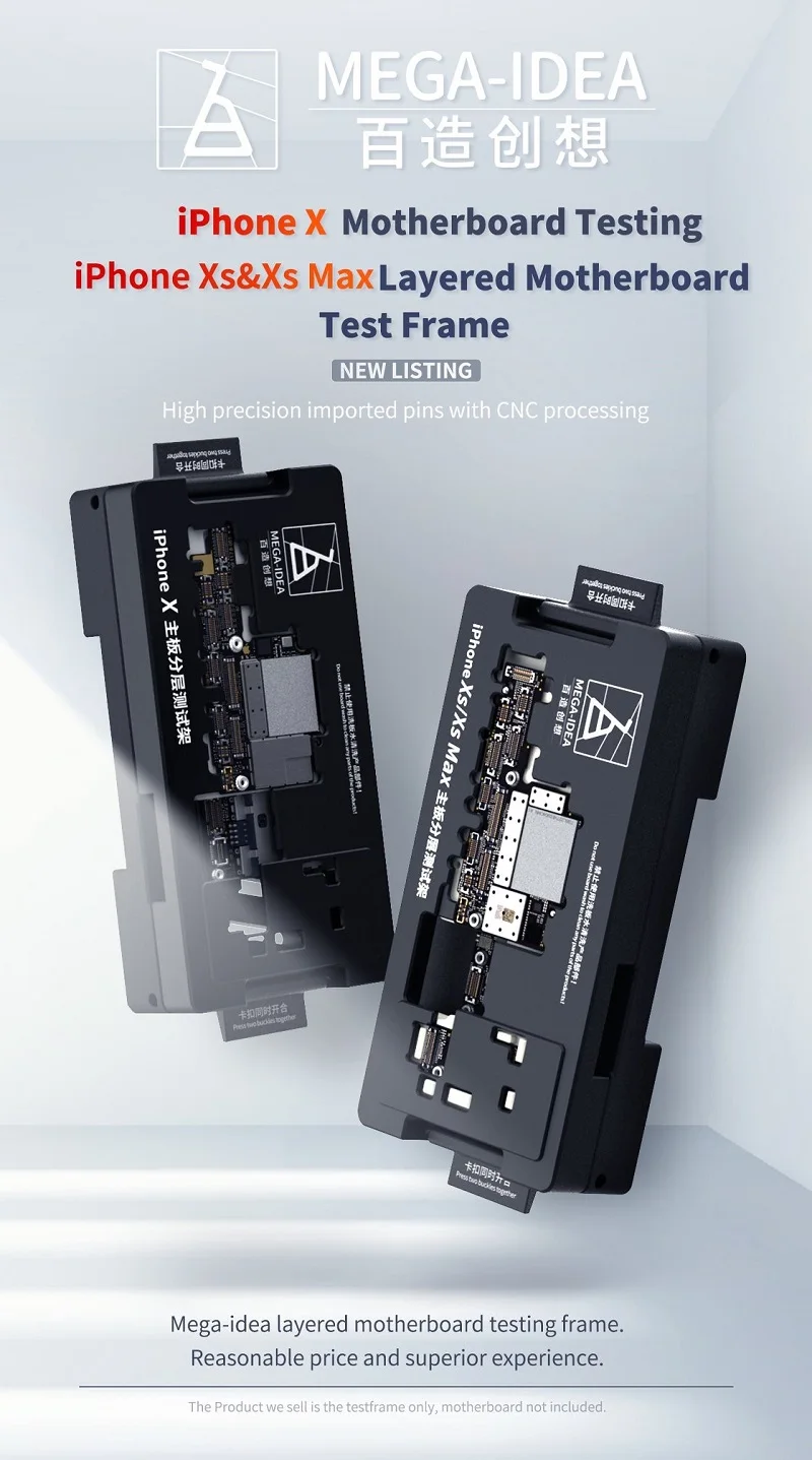 Qianli Mega-idea iPhone X-11ProMax приспособление для материнской платы iSocket Jig логическая плата быстрый тест держатель для ремонта материнской платы