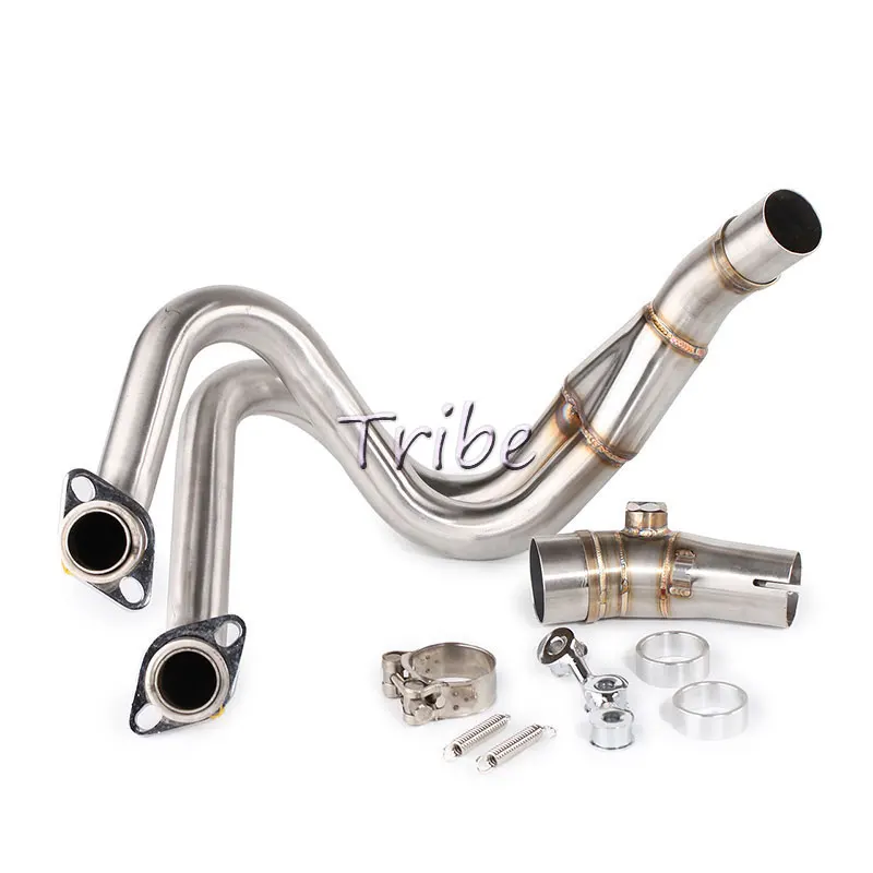 Full Pipe Для Kawasaki ER6F ER6N выхлопная система труба мотоцикла средняя передняя Труба ниндзя 650F 650R ниндзя 650R 650F Versy 650 2012 2013 - Цвет: Full Pipe