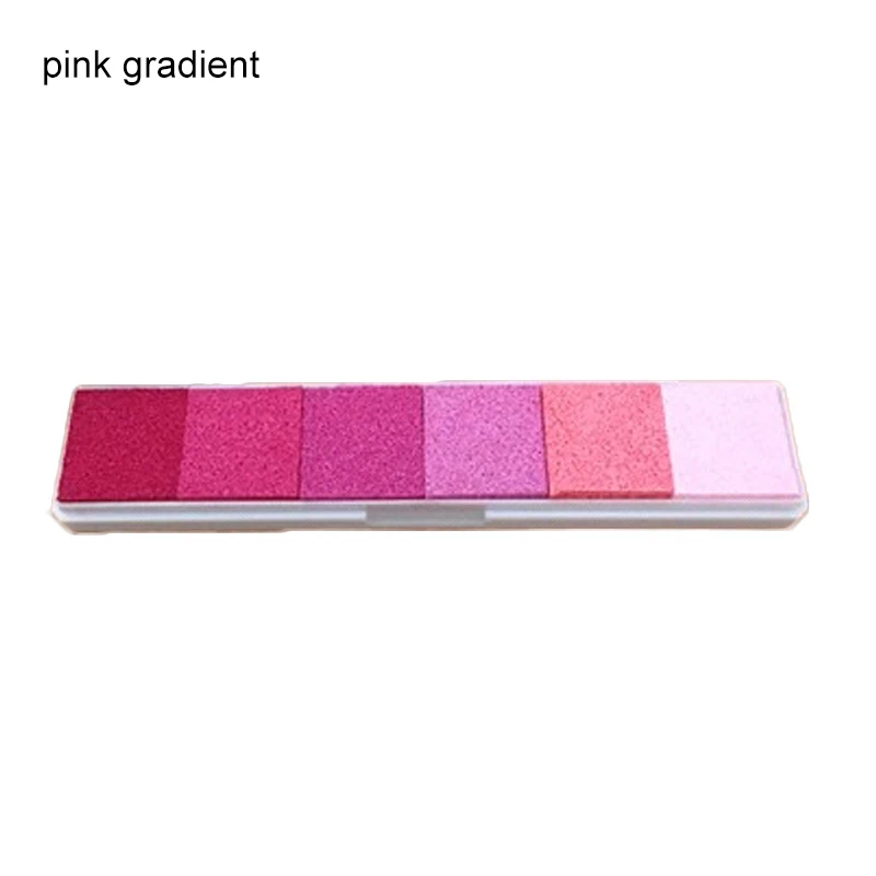pink gradient Чернильный коврик Сделай Сам Скрапбукинг на масляной основе отпечаток пальца резиновый штамп нетоксичный старинные ремесла градиентный цвет офисные аксессуары - Цвет: pink gradient