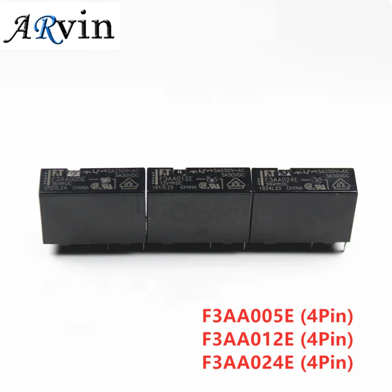 Реле мощности F3AA005E F3AA012E F3AA024E 5VDC 12VDC 24VDC 4PIN группа нормально открытых