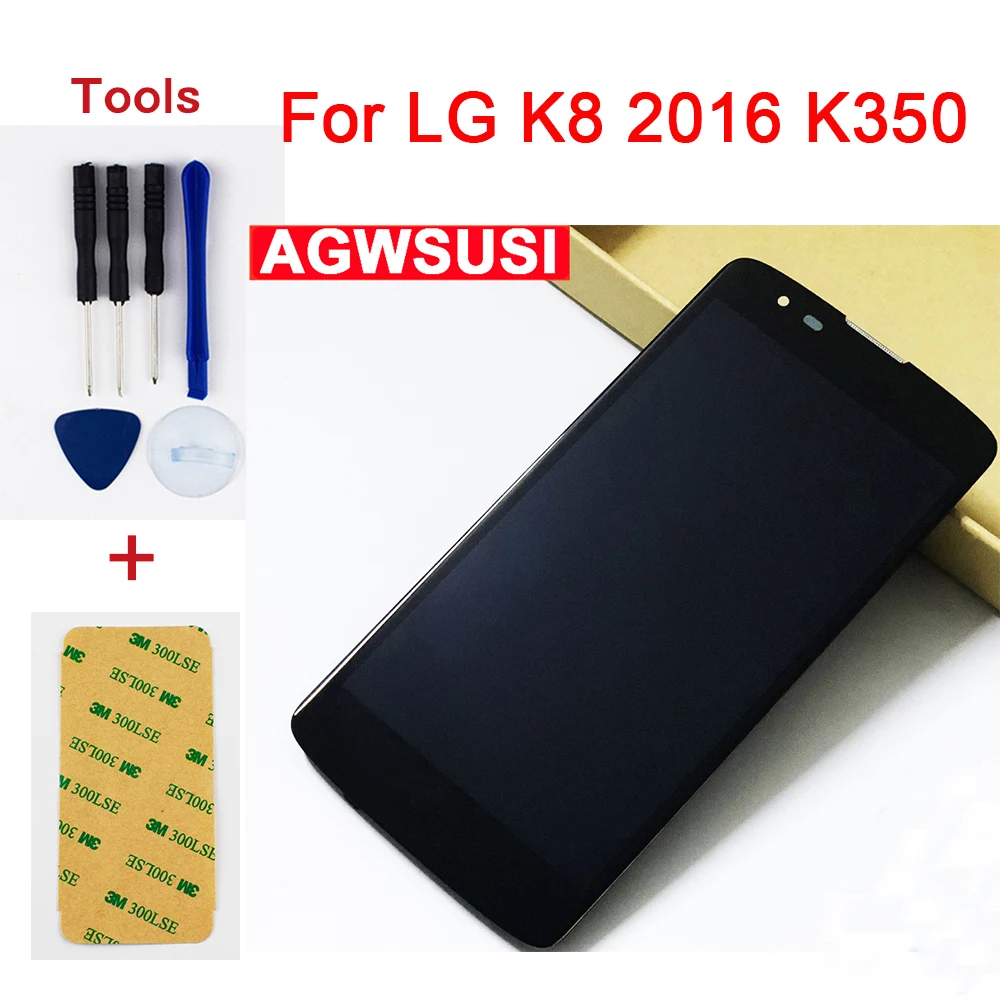 Для LG K8 2016 4G LTE K350N K350E K350DS K350AR AS375 сенсорный экран дигитайзер Сенсорное стекло +