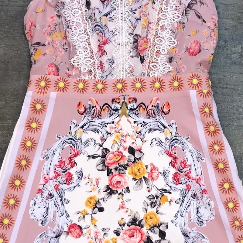 Европейские летние кружевные лоскутные приталенные женские платья-трубы с