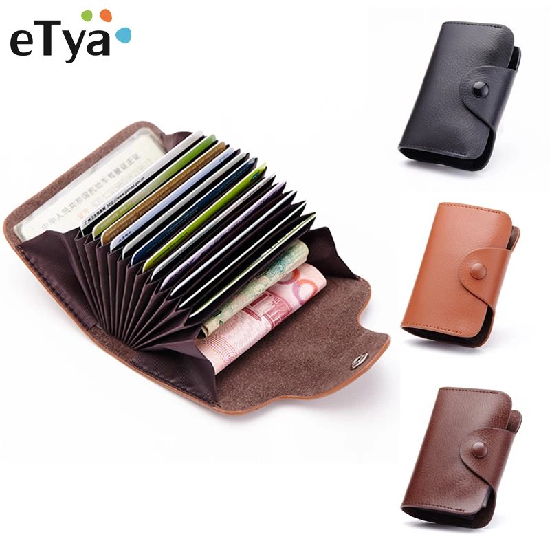 

Женский кошелек из натуральной кожи, кредитница, бумажник для мелочи, модный компактный держатель для кредитных карт