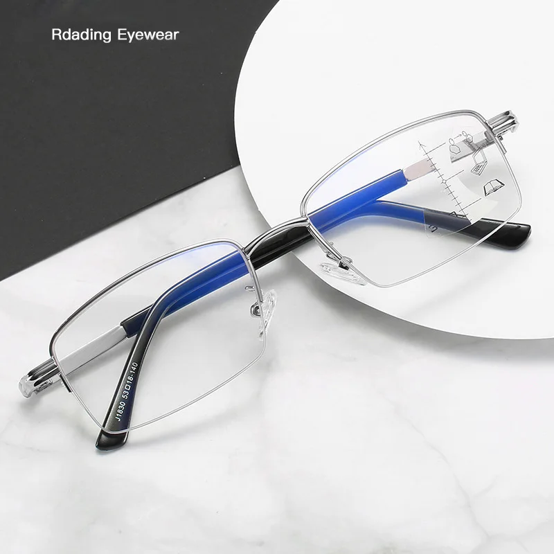 

seemfly Progressive Multifocal Reading Glasses Magnifying Anti Blue Light Presbyopia Eyeglasses Men Women Magnifying Glasses