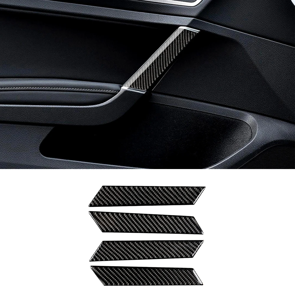 

for Volkswagen Golf 7 2013-2017 Door Grab Handle Bowl Decoration Cover Sticker Trim Decal Car Accessories Carbon Fiber