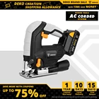 Пила Лобзиковая DEKO, беспроводная, 20 в, с регулируемой скоростью, с лезвиями, шестигранным ключом, металлической линейкой