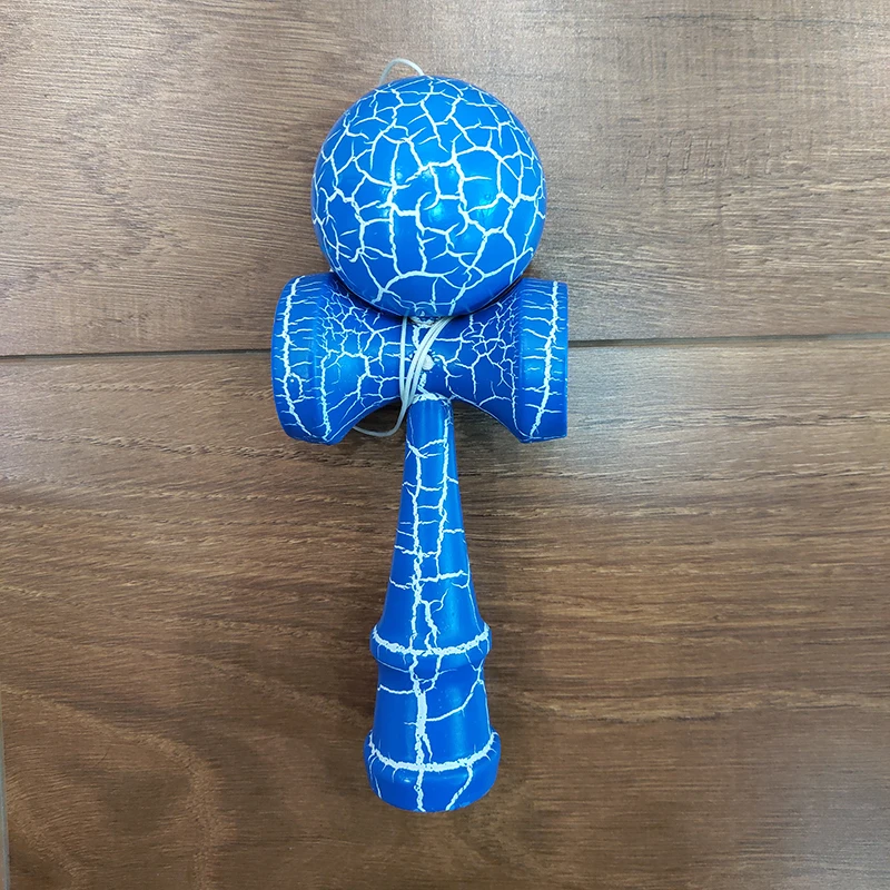 18 см трещины краски деревянный шар Kendama умелые жонглирование мяч игрушки японский традиционный Непоседа мяч дети взрослый досуг спорт подарок