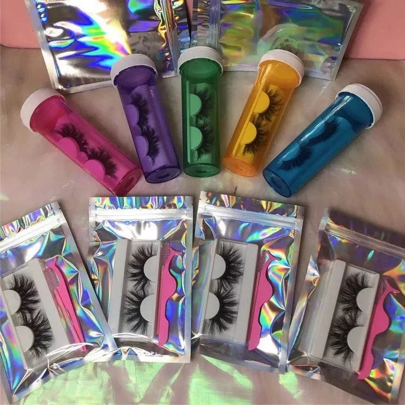 Оптовая продажа ресниц посылка коробка бутылка таблеток ненатуральные