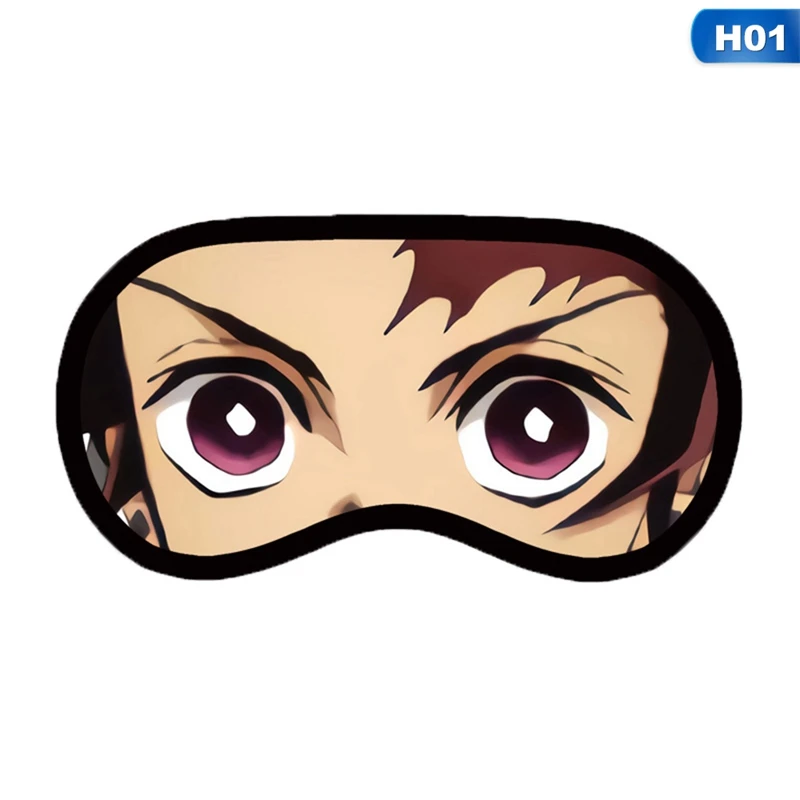 Cartoon Anime Demon Slayer Eye Mask Variety Sleep Shade Cover Eyeshade Suitable For Travel Home Plush Gift | Дом и сад