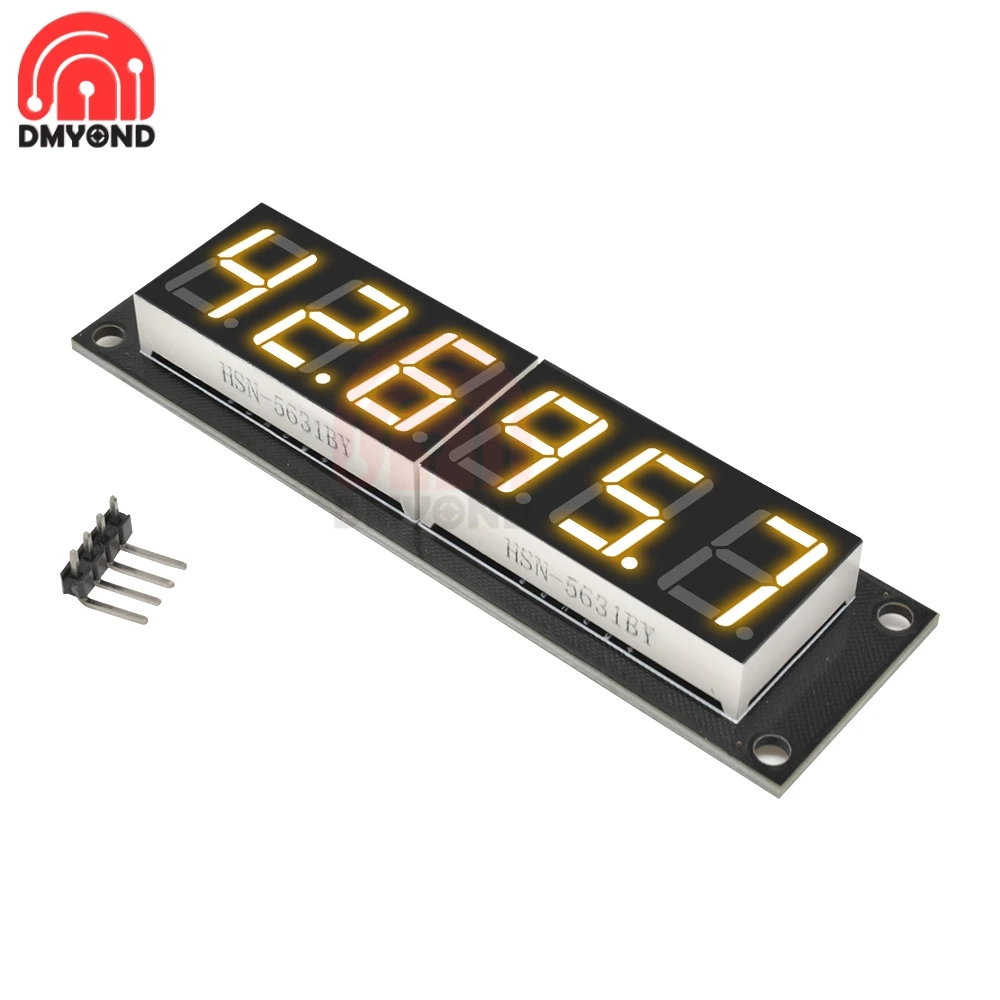 1pcs TM1637 6 Bits Digital LED Display Module For arduino 7 Segment 0.56 Inch Clock RED Anode Tube Four Serial Driver Board Pack |