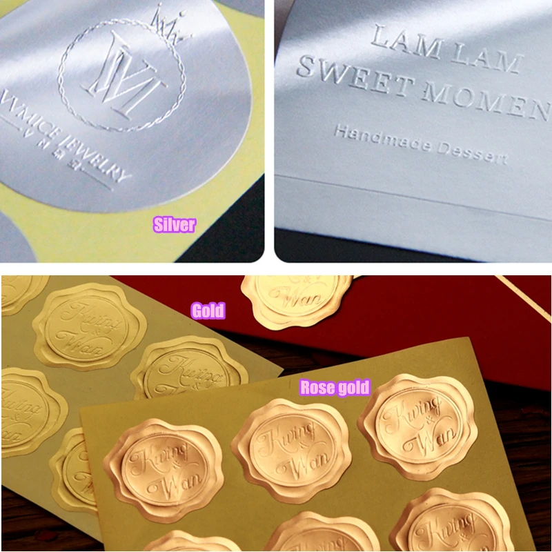 Сделай Сам декоративный логотип на заказ рельефные наклейки бумага для свадьбы