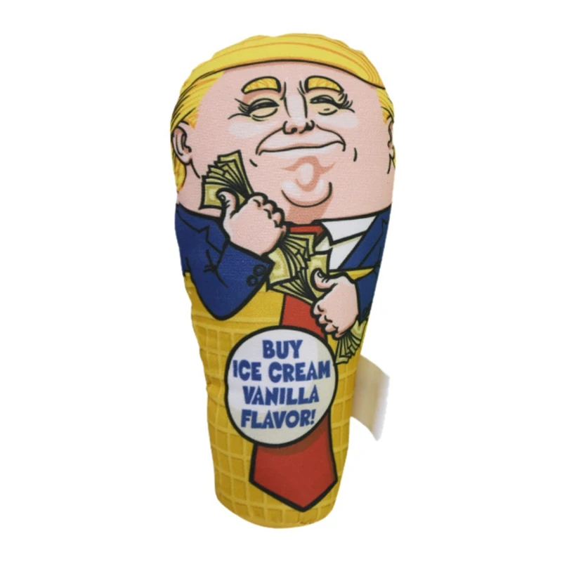 Игрушка для кошек жевательных Дональд Трамп дизайн забавная собак игрушки пищат