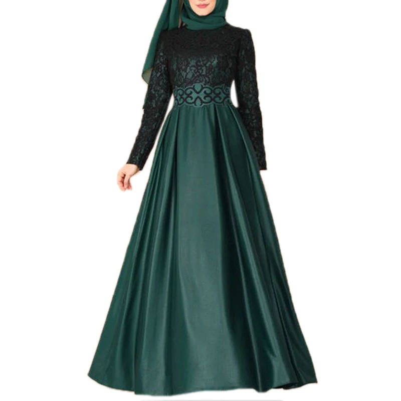 Мусульманское модное платье большого размера для женщин абайя женская