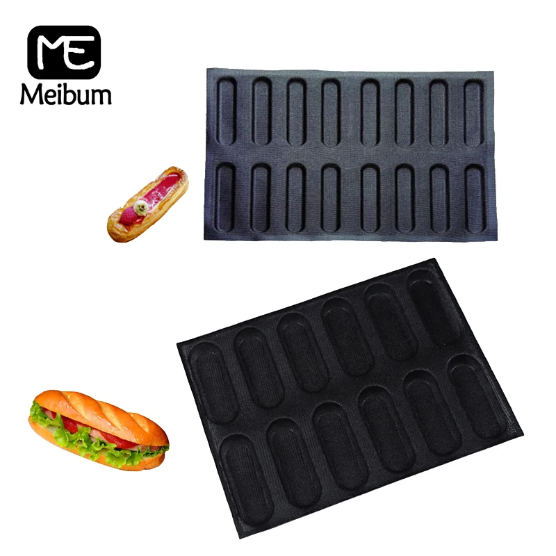 

Набор силиконовых форм для выпечки Meibum Eclair, форма для выпечки хлеба, антипригарное стекловолокно