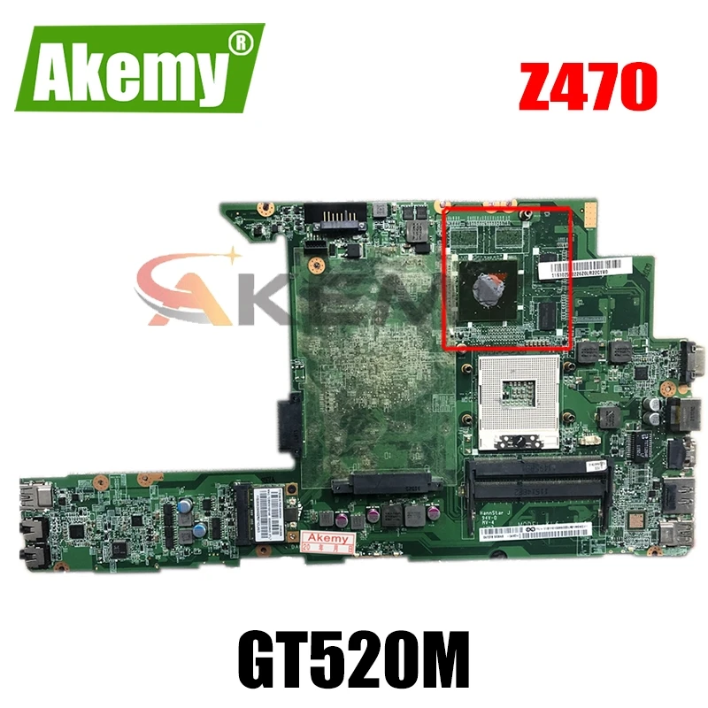 

Материнская плата для ноутбука LENOVO Ideapad Z470 GT520M, материнская плата DA0KL6MB8G0 N12P-GV1-A1 HM65 DDR3