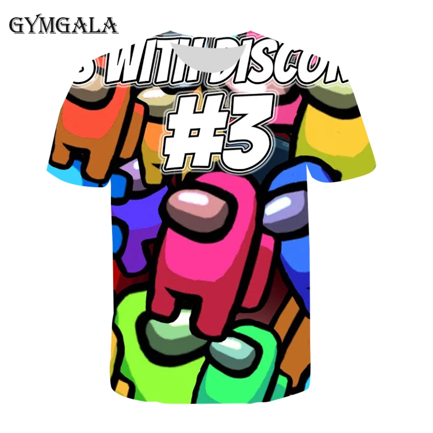

Summer children's short-sleeved 3D custom AMONG US cartoon game character kids T-shirt men and women T-shirt Harajuku styl