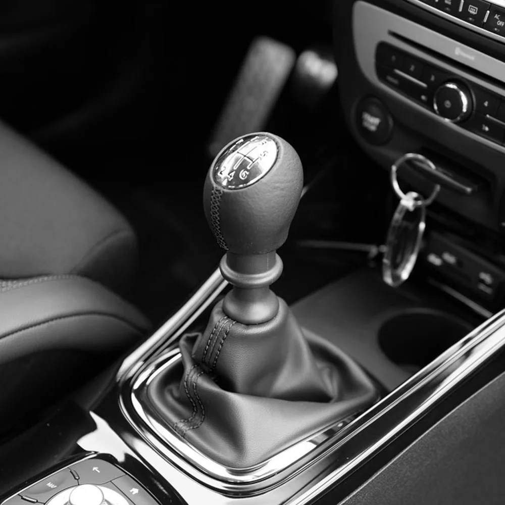

6 Speed Gear Shift Knob Leather Handleball For Renault Megane MK3 Clio Laguna For Vauxhall For Nissan Interstar