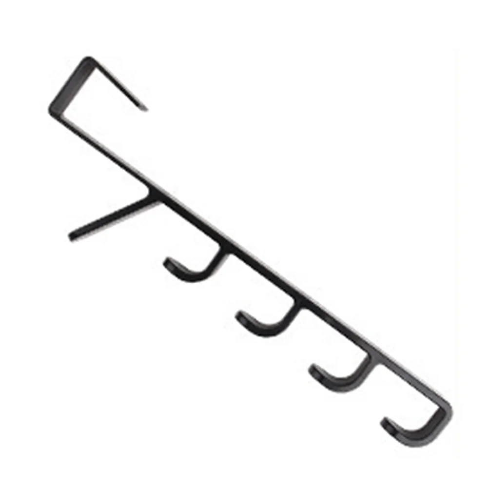

Clothes Hat Rack 5 Sections Multi-Purpose Door Back Storage Holder Towel Hook Hanger Seamless