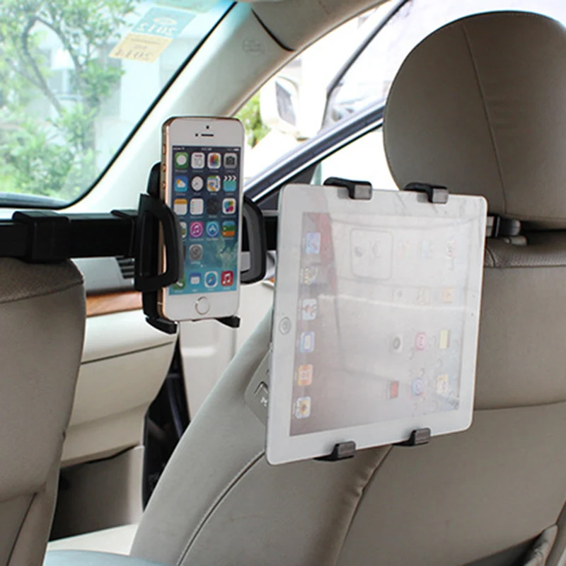 

Hot Car Rear Pillow Tablet Double Bracket Rear Seat Mounting Bracket for IPad D6