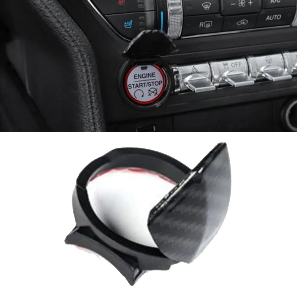 

1 PC Button Switch Trim Car Engine Start/Stop Carbon Fiber For Ford Mustang 2015-2021 Never Used
