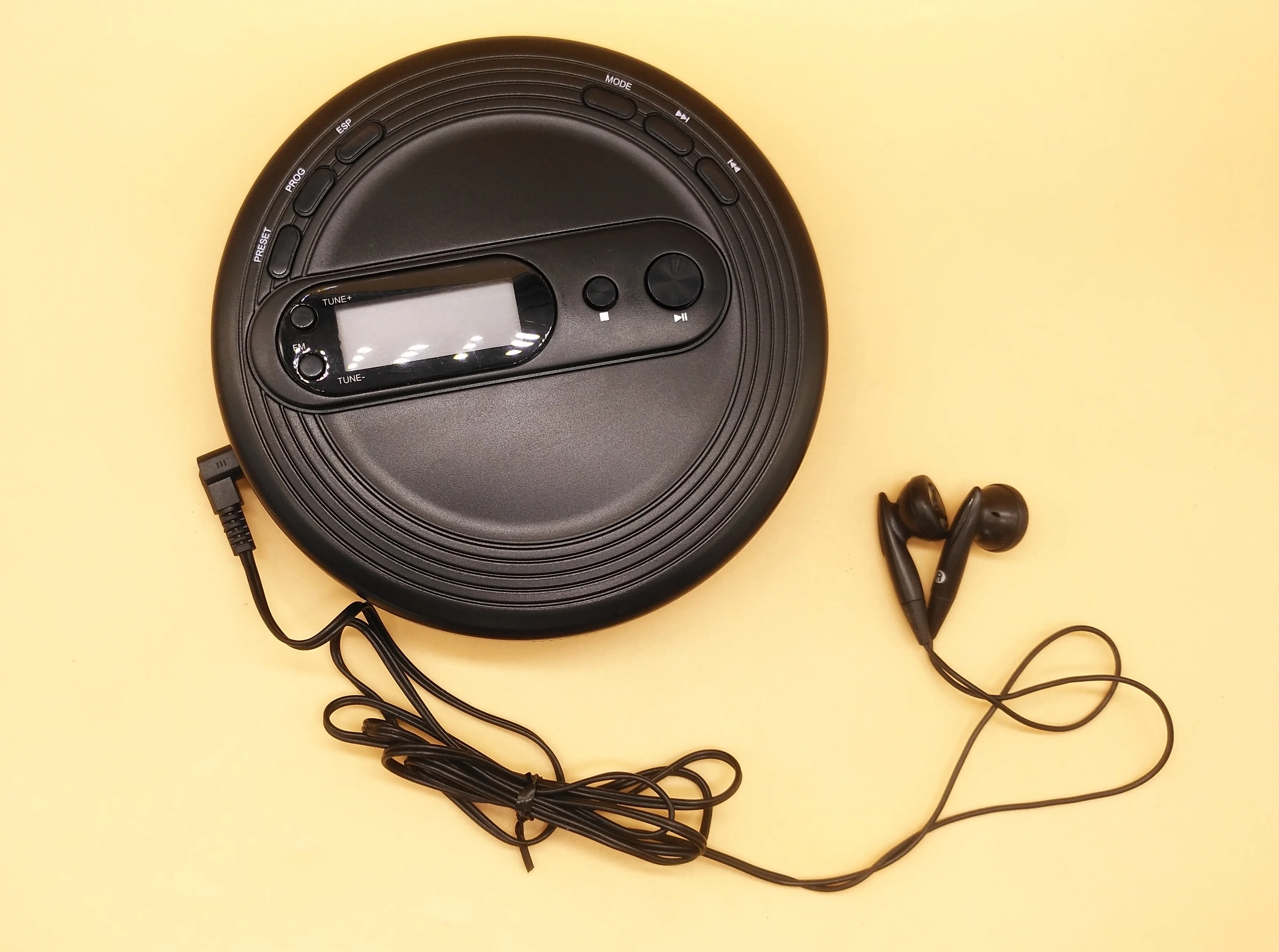 Совершенно новый портативный CD плеер для аудио CD/CD R с защитой от ударов fm