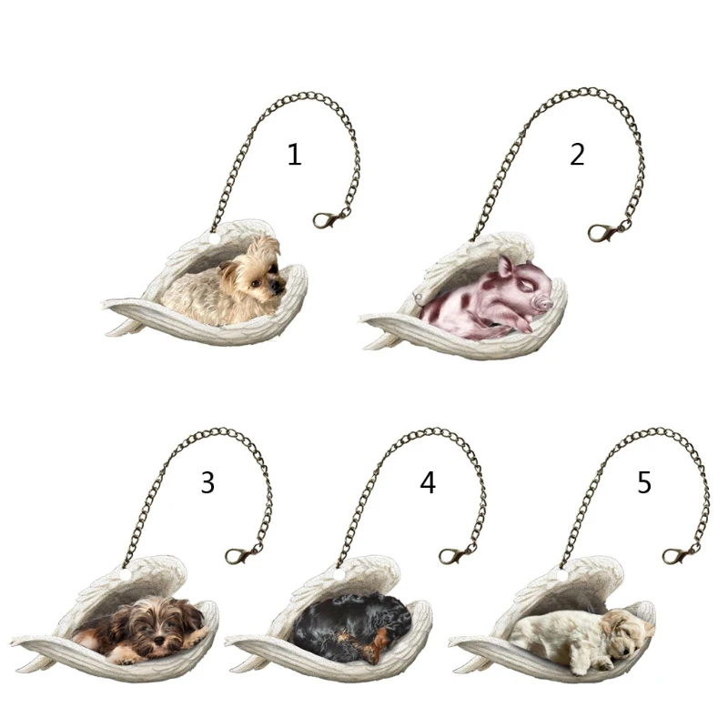 

Cat Car Hanging Ornament with Colorful Balloon Car Hanging Ornament