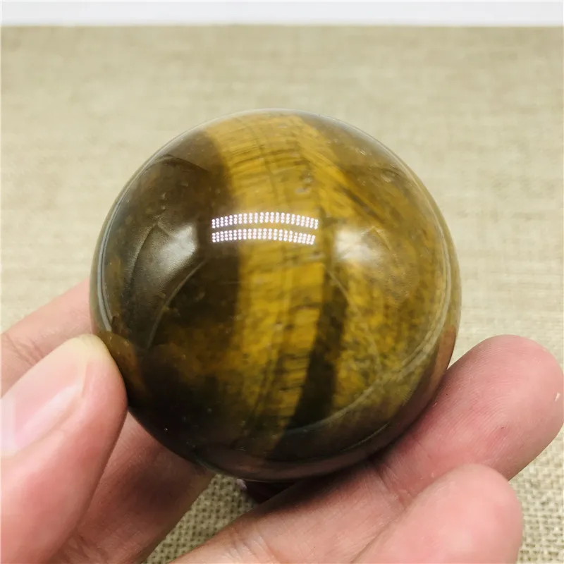 5 см красивый натуральный Золотой Тигровый Глаз Хрустальный шар Исцеление|Камни|