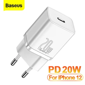baseus pd 20w usb c charger quick charge 3 0 qc3 0 fast charging for iphone 12 pro xiaomi samsung usb type c wall phone charger free global shipping