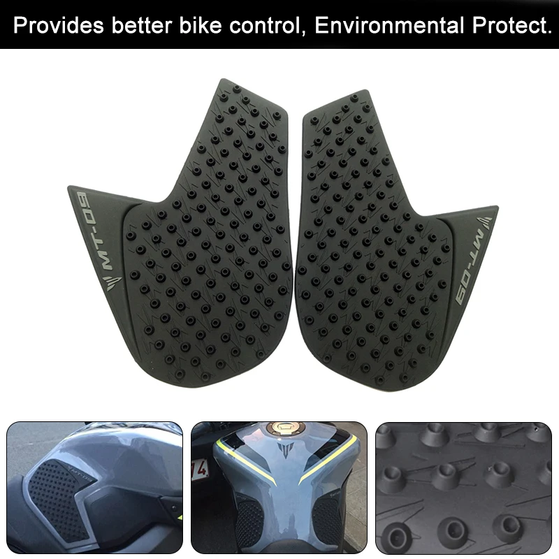 

Motorcycle Anti-Heated Gas Tank Side Traction Knee Protector Anti Slip Pad For Yamaha MT-09 MT09 MT 09 2013-2016