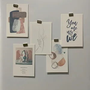 Ins Ретро абстрактная художественная живопись декоративная открытка маленький постер фон Сделай Сам наклейки на стену поздравительные открытки