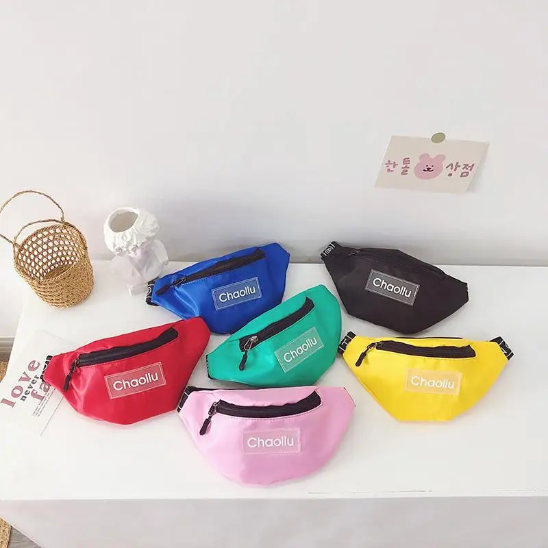 Korean Children Bag Baby Mini Cartoon Diagonal Crossbody Boy Girl Chest Cute Simple Fashion All-Match Outing Waist Backpack