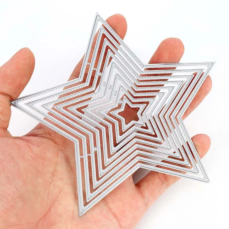 Рождественская звезда кружева цветок край границы металла вырезание штампы