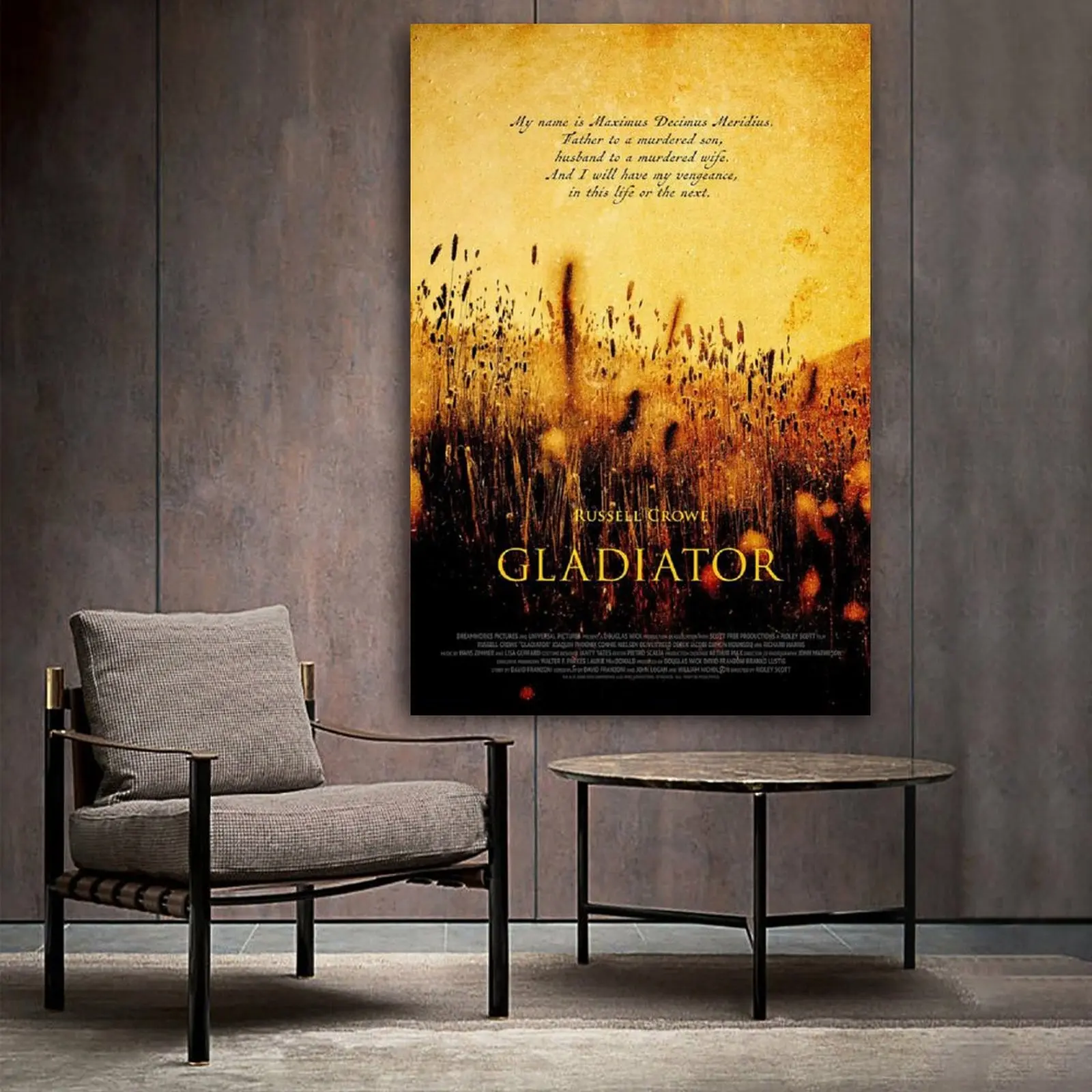 Gladiator Classic Art Canvas Movie Poster HD Print 12 16 20 24" Sizes 