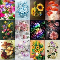 diy 5d diamond painting potted flowers cross stitch flower diamond embroidery full round drill art home decor manual gift