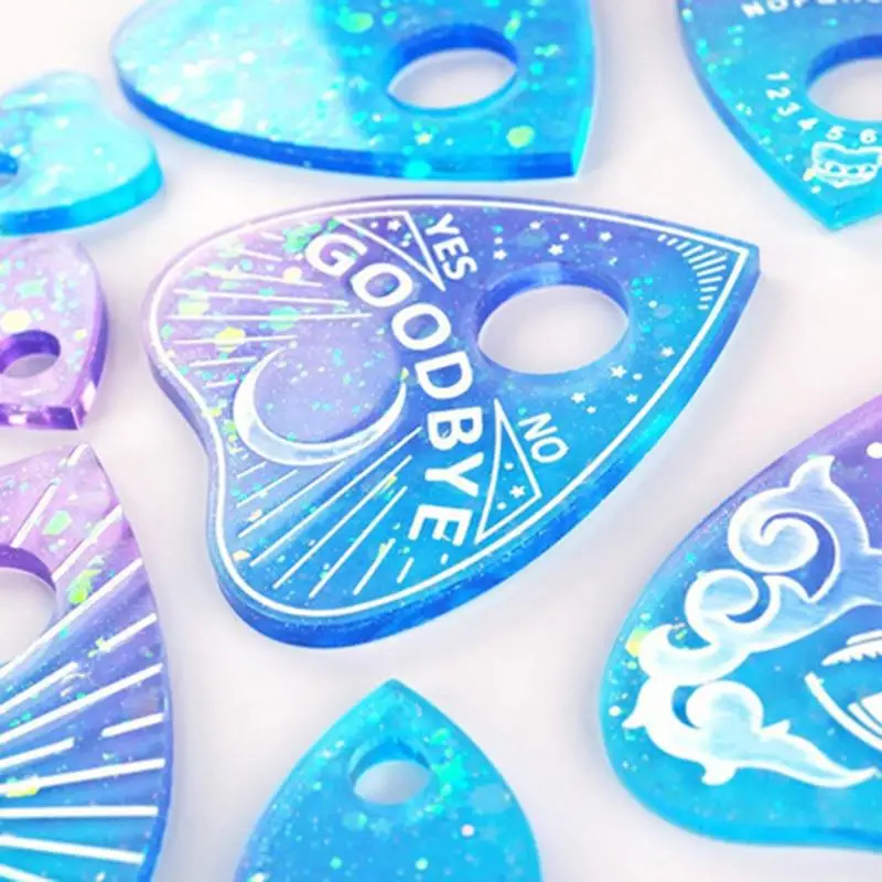 

Heart Pendant Resin Mold Gothic Witchcraft Board Planchette Resin Mold Art Craft Tool