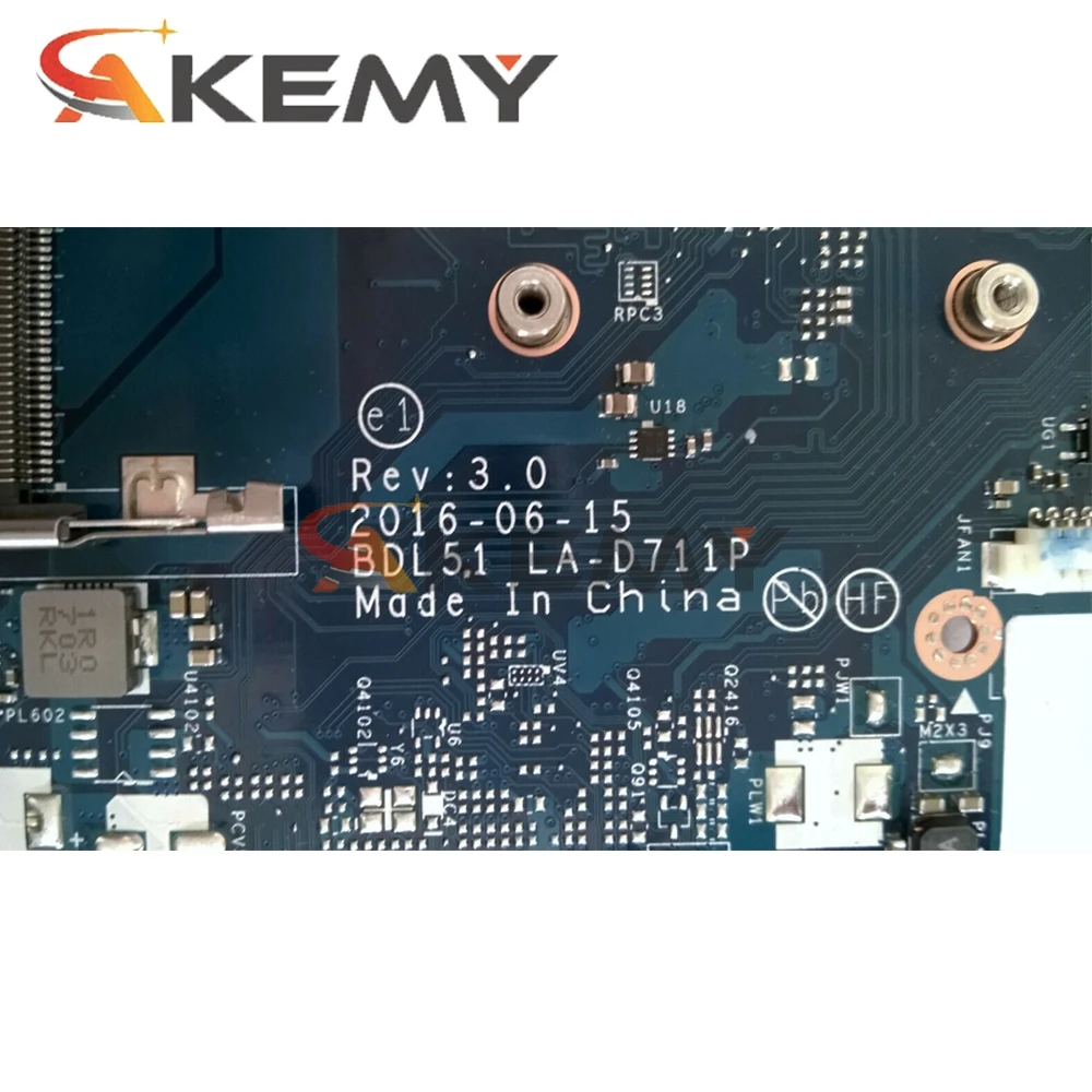 Для HP 15-BA серии Материнская плата портативного компьютера с A6-7310 Процессор 854965-601