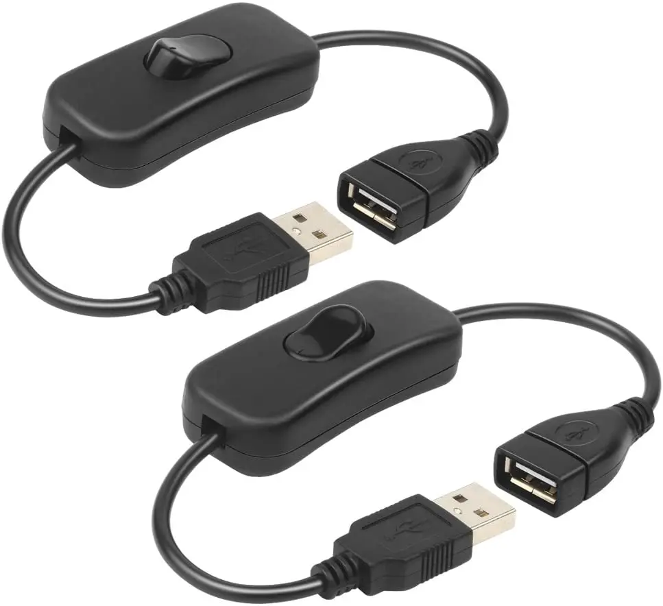 

2 шт., USB-кабель с выключателем ВКЛ./ВЫКЛ., удлинитель USB