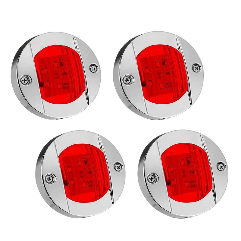 

Navigation Lights LED Side Marker Light Waterproof Marine Boat Yacht Round Transom Anchor Stern Lights