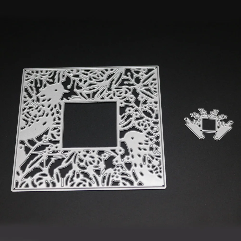 Форма для высечки квадратной формы рамка птица металлические Вырубные штампы в