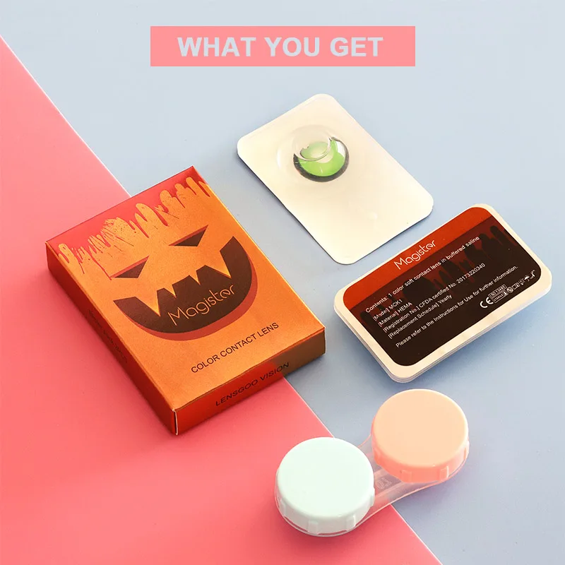 Цветные линзы ed на Хэллоуин аксессуары для косплея аниме контактные глаз ююютсу