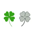 Малый шаблон для высечки четырехлистного клевера шаблон для резки для скрапбукинга сделай сам клип-арт для декорирования карточек форма для работы с бумагой