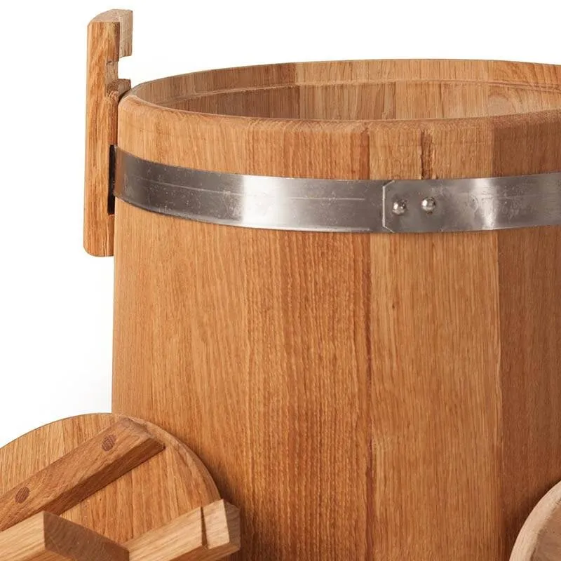 Кадка дубовая для засолки огурцов помидор и яблок Россия|Коробки ящики хранения|