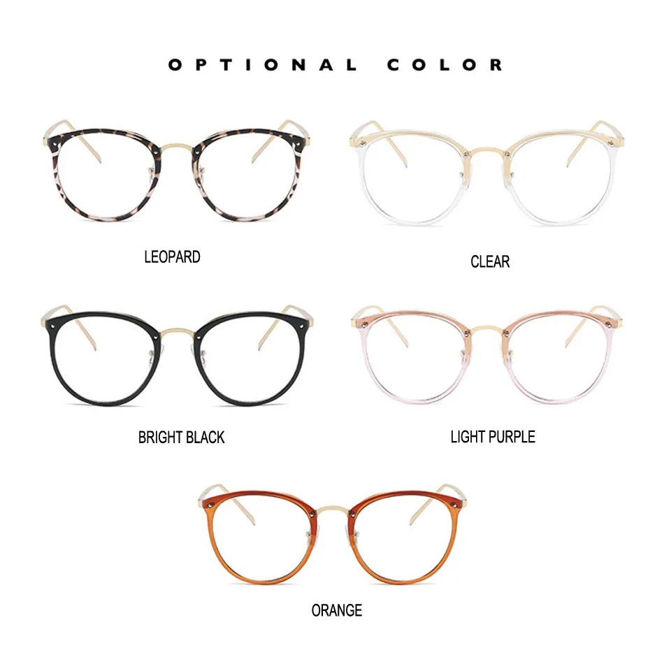 

ELITERA Transparent Computer Glasses Frame Women Men Anti Blue Light Round Eyewear Blocking Glasses Optical Spectacle Eyeglass