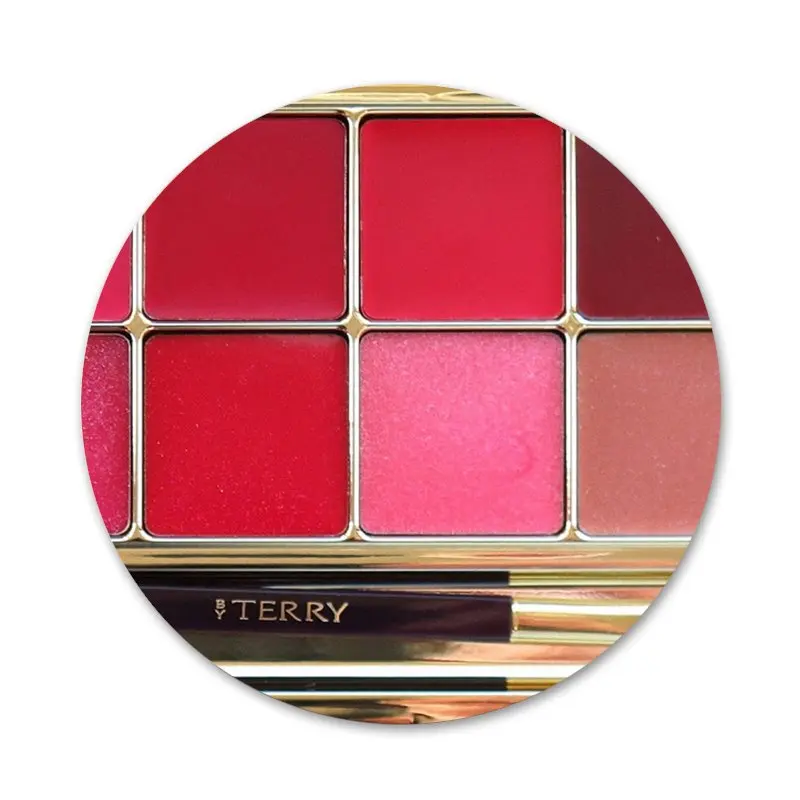 

Watercolors Set Paint Palette Cake Macaroon Icons Pins Badge Decoration Brooches Metal Badges For Backpack Decoration 58mm