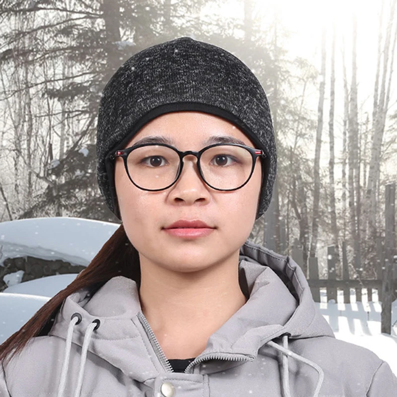 Теплая Лыжная шапка для женщин велосипедная Кепка спорта на открытом воздухе из