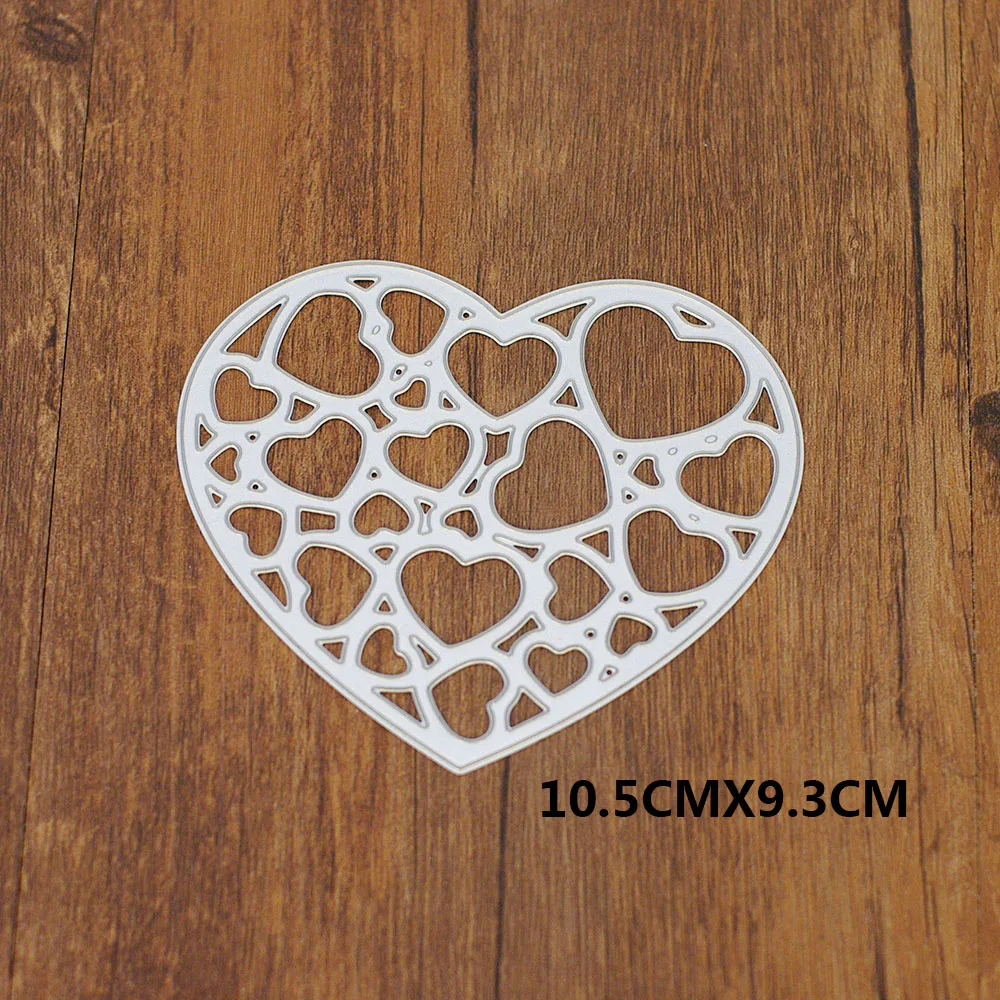 QITAI 1 шт./упак. Love Heart металлические стальные Вырубные штампы DIY бумажные карточки