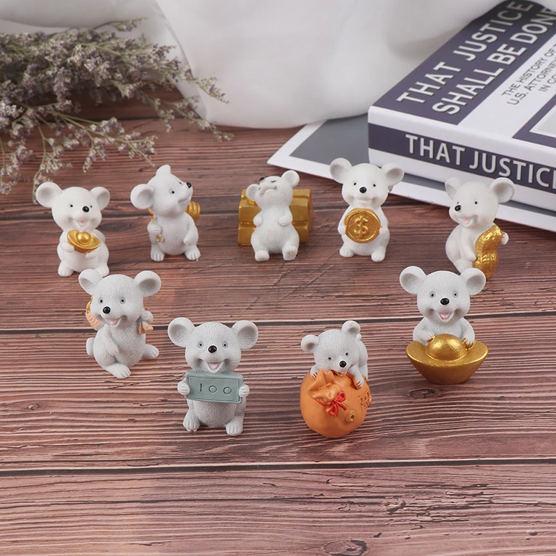 1 шт. мультфильм Lucky деньги Фортуна украшение &quotмышь&quot богатый мыши небольшая